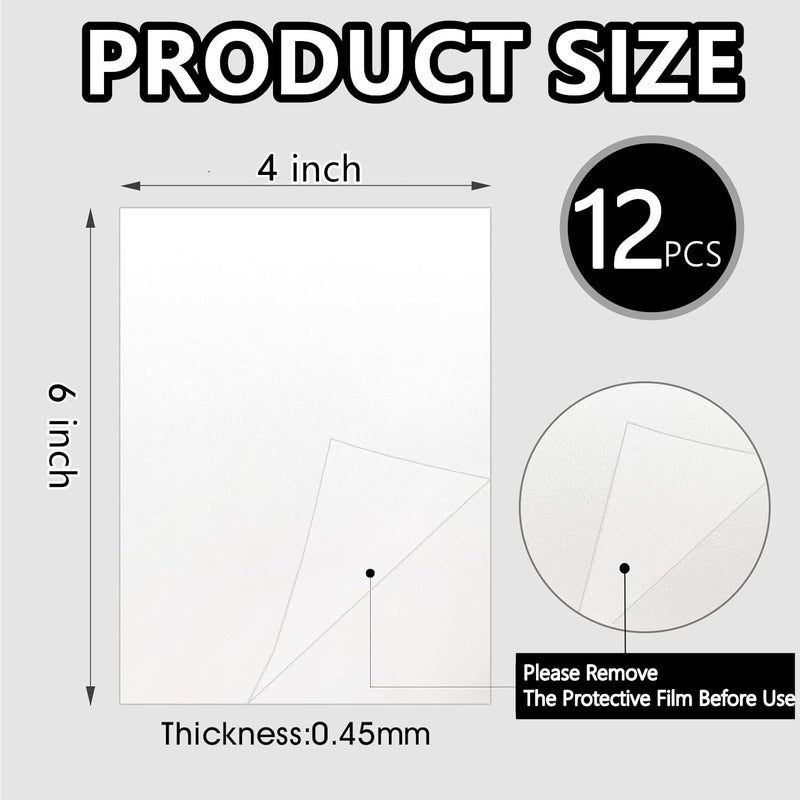 Gootd 12pcs Sublimation Metal Photo Blanks 4x6 Inch - Make Your Permanent Photo Posters Signs, Sublimation Aluminum Blank for Crafters Small Businesses DIY Enthusiasts (12pcs, lvban-4x6) - Image 2